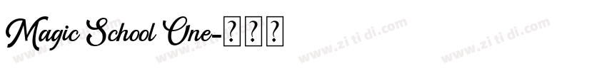 Magic School One字体转换